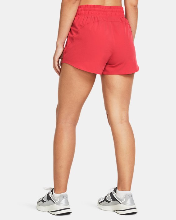 Shorts de tejido de 8 cm (3 in) UA Flex para mujer, Red, pdpMainDesktop image number 1